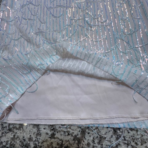 NWT Speechless Women Size 13 White Sequin Long Sleeve Mini Dress New Year Party - Picture 11 of 12